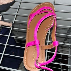 New sandal real leather